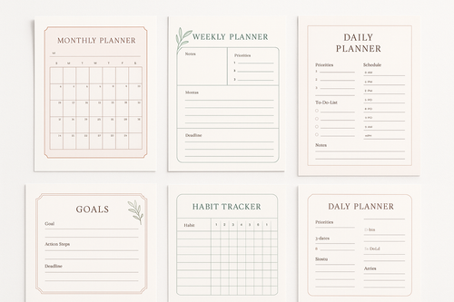 Printable Digital Planners