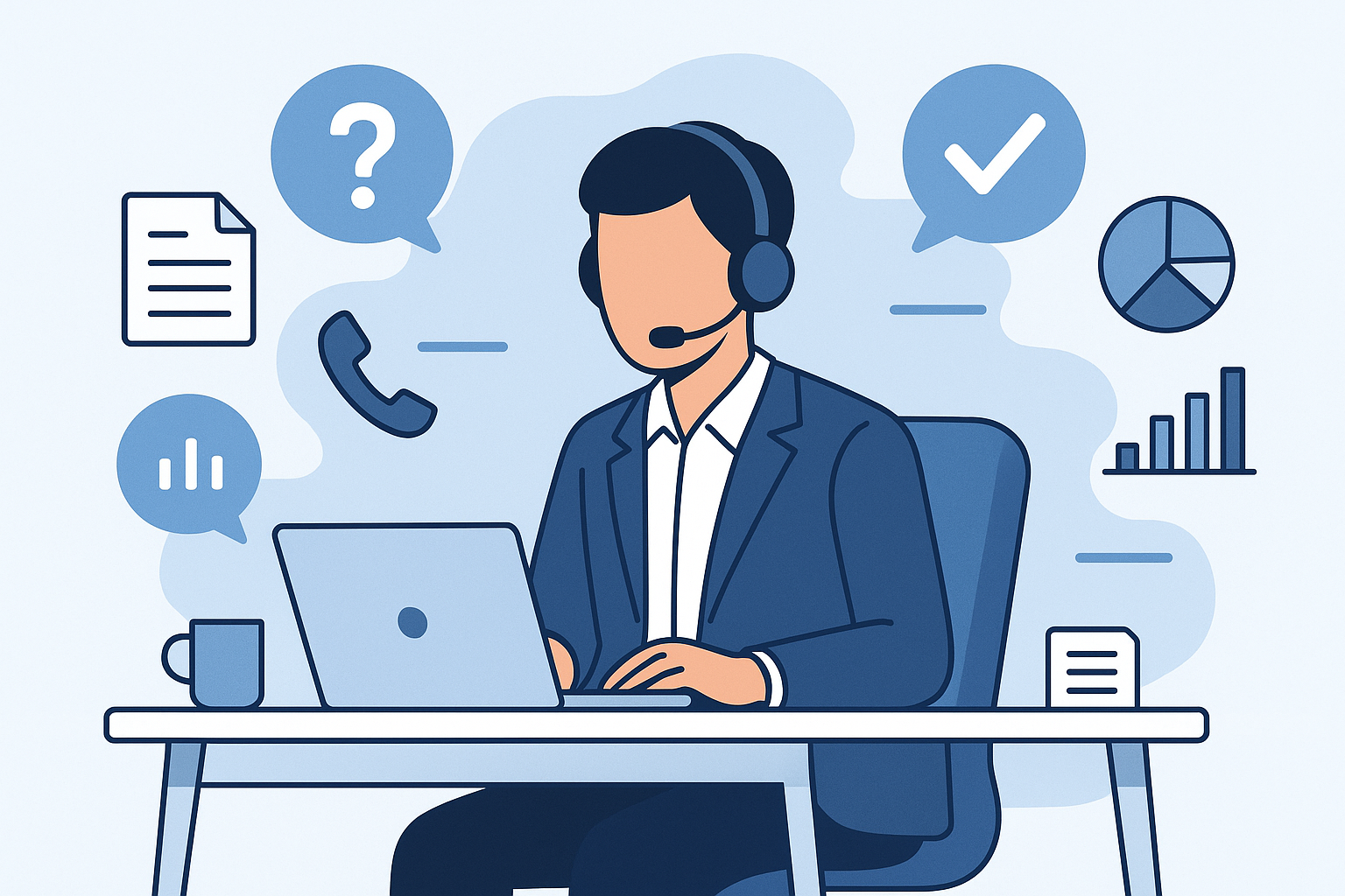 The product is a service of calling to get info